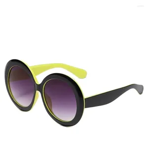 Okulary przeciwsłoneczne okrągłe kobiety 2024 Ogromne luksusowe okulary przeciwsłoneczne Słońce Vintage Retro Lunette de Soleil femme gafas sol mujer