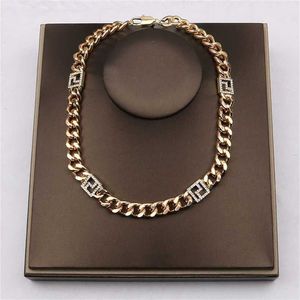 35% OFF Fenjia/fenjia Coarse Ins Punk Gold Plated Cuban Chain Necklace Women's Personalized Neckchain