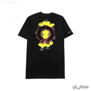 Chromees Hearts Mens Ch T Shirts Heart High Quality Brand Crew Neck Chromes Short Sleeves Tops Tees Tshirts Casual Horseshoe Sanskrit Cross Print Oe30