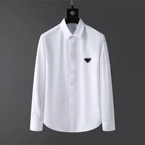 2024 Designer Mens Dress Shirts Fashion Casual Business Social Jacket and Tail Shirt Brand Spring Autumn Slimming De mest fashionabla kappkläderna