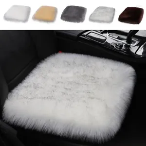 Travesseiro Super Quente Plush Car Seat Covers Universal Fofo para Carros de Inverno Proteger Tapete Auto Acessórios