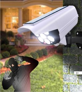 Solar Light Motion Sensor Security Dummy Camera Wireless Outdoor Flood Light IP65 Waterproof 77 LEDLAMP 3 MODE FÖR HEM GARDEN9151987
