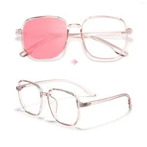 Sunglasses Blue Light Blocking Glasses Pochromic Mirror Anti Eyestrain Spectacles For Teens Men Women