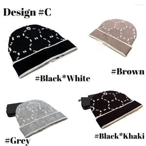 Beanies Winter Knitted Beanie Designer Embroidery Pattern Fashion-forward Italian Style Travel Ski Hat Warm Hats Designers