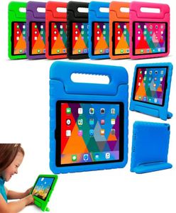 キッズハンドルスタンドEVAソフトショックプルーフタブレットPCケースiPad Mini 2 3 4 iPad Air Pro129 Pro11 HD8 S8074825のシリコンケース