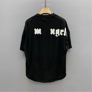 Estilos preto e branco Designer mens t-shirt carta impressão de volta carta casual tops em torno do pescoço tees mulheres camiseta manga curta maré de verão tee s-xl