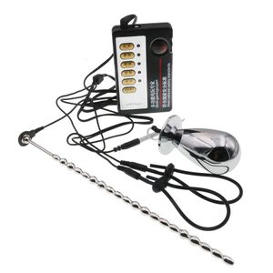 Penis Ring Erotische Sex Spielzeug Für Mann Elektroschock Anal Plug Harnröhren Sounds Therapie Massagegeräte Erwachsene Produkte 240102