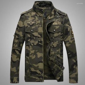 Men's Jackets Clothing Men 2024 Autumn Casual Large Size Camouflage Printed Cargo Jacket Military Coat