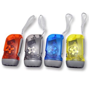 3LED Hand Press Camping light Torches Energysaving Flashlight No Battery Dynamo Night Light Outdoor Hand Press Crank Mixed Color 4357074