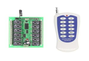 DC 12V 24V 12 CH 12CH RF Wireless Remote Control Switch System315433 MHz Transmitter and Receiver8040246