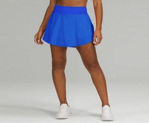 Sommarsportshorts kjol Löst tunn yogalaggings Gymkläder Kvinnor Kör Fitness Workout Casual Light Proof Double Layer 6604067