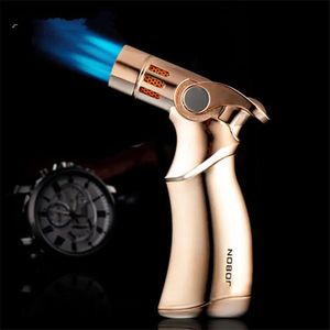 Lighters Cheapest Fourfold lighter mouthes Butane Torch gun lighter Windproof Lighter Gun Jet Flame for cigarette glass bong Kitchen with g