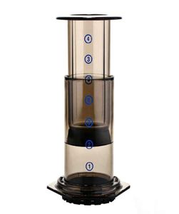 2020 Yeni Filtre Cam Espresso Kahve Makinesi Portable Cafe French Press Aeropress Makinesi için Cafecoffee Pot C10306708558