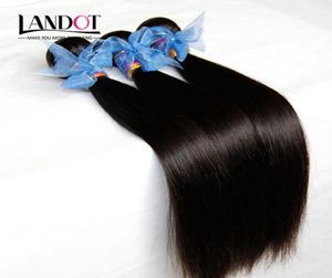 3 pçs / lote indiano virgem cabelo em linha reta 100 cabelo humano tecer pacotes barato não processado cru virgem indiano remy extensões de cabelo double9987367