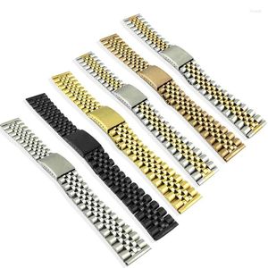 Cinturini per orologi 18mm 20mm 22mm Acciaio inossidabile 316L Universale Straight End Jubilee Vintage Band Strap Bracciale adatto per ROX SKX