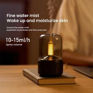 Humidifiers Candlelight Aromatherapy Machine Air Humidifier Portable Mini USB Air Humidifier Home Sprayer Aromatherapy Humidifiers Diffusers