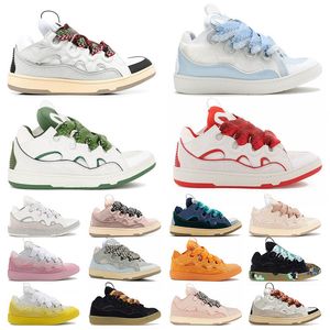 lavins dress shoes men women curb sneakers designer for all Black pink grey green lanvinlities yellow red blue white mens lavina trainers dh gate