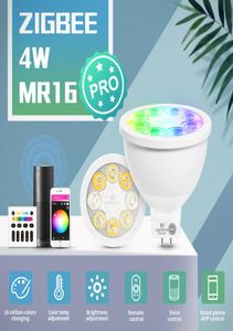 Gledopto Smart Zigbee 30 4W RGBCCT MR16 SPOTLIGHT PRO BURB 25度のビーム角度ALEXA ECHO PLUS APPVOICERF CONTROL5438694