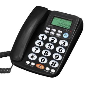 Big Button Telephone With Speaker for Seniors Wired Caller ID Phone Hands Free Landline Telephones for Home 240102