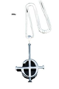 Ghost BC Nameless Stainless Steel Necklace Ghoul Band Pope EmeritusシンボルマスクgrucifixポスターネックレスジュエリーN643S038719783