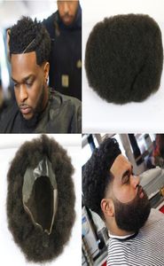 Swiss spets framsida baksida PU Q6 BASE AFRO 100 HUMMA HÅR COLLLY TOUPEE MEN039S WIG TOUPEE FÖR MEN4533641