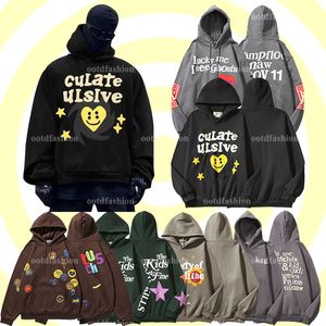 Tide American Sweet Cool Ageing Sweater Loose Fall and Winter Washed Cotton Padded Men and Women Couple Hooded Tops Cartoon Printing Street Sweater