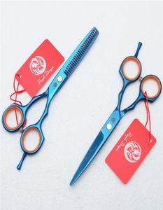 Z1004 55039039 16CM PURPLE DRAGON Blue Hairdressing Scissors Factory Cutting Scissors Thinning Shears Professional HU3906353