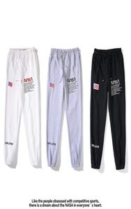 NASA Designer Men Sports Fitness Spodnie rozciąganie bawełny men039s fitness jogging spodni harem inżynierowie jogger274y3429340