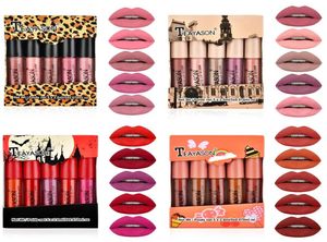 Lipstick 5PcsSet Sexy Vampire Lip Stick Matte Waterproof Lipsticks Lips Makeup Cosmetics Labiales Matte9041309