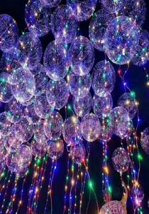 Ny Bobo Ball Wave LED -linjessträng Ballongljus med batteri för jul Halloween Wedding Party Home Decoration Circular2761654