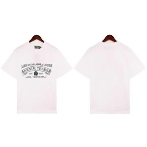 Haruku Hip Hop特大の綿Tシャツ半袖トップステアーズシャツ夏涙TシャツメンズティーY2KデニムTシャツショートパンツ0nbi