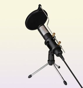 Professional Condenser Microphone Studio Recording USB Microphone Karaoke Mic with Stand for Computer Laptop PC9701532