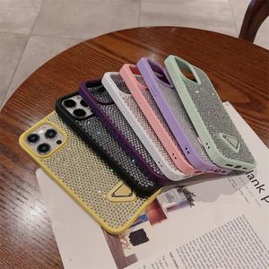 Luxury 3D Sparkling Diamond Protection Soft Phone Case Suitable for iPhone 14 15 Pro 13 12 11 15 Pro Max Rhinestone Gemstone Silicone Cover 240102