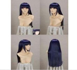 Narutos Shippuden Hinata Hyuga Blueblack Mixed Cosplay Wigsgtgt Ny högkvalitativ modebild WIG4261811