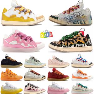 Luxus Lavins Leder Curb Sneakers Lavina Designer Freizeitschuhe für Männer Frauen Außergewöhnlicher Casual Sneaker Kalbsleder Gummi Nappa Plateausohle Herren Trainer