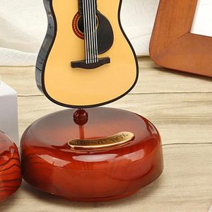 Decorative Figurines 2 Rotating Classical Music Boxes For Holiday Gift Birthday Year Cello