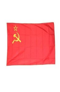 Bandera de la URSS de la Unión Soviética Banderas de alta calidad de 3x5 pies 90x150 cm Regalo de fiesta de festival Banderas impresas para interiores y exteriores de poliéster 100D Banners8944245