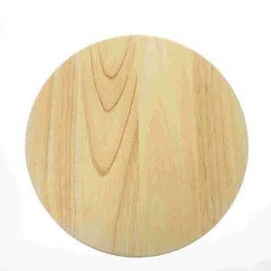 Stol täcker ersättande rundpall säte trä täcke kantin trä yta