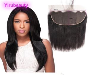 Raw Indian Virgin Hair 13 by 6 Spets Frontal Pre Plucked Straight Remy 13x6 Nautral Color Yirubeauty 1226inch2046445