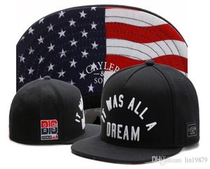 To wszystko było snów flagę amerykańskim kobiety snapback hip hop caps unisex na świeżym powietrzu sporty baseball czapki kapelusze kość 4947069