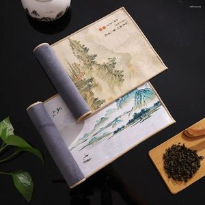 Tea Napkins High-end Household Dish Towel Cleaning Chinese Painted Super Absorbent Table Mats Napkin Hand