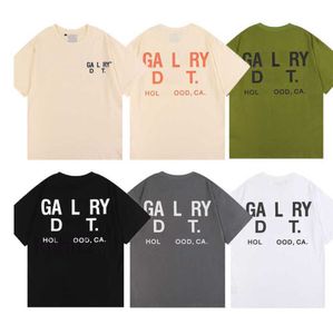 Mens Tshirts Tasarımcı Galerileri T Shirt Melek Marka Net Kırmızı Retro Galerys Hoodie Depts Erkek ve Kadın Kısa Çevreli Celile Basılı Yansıtıcı Mektuplar 807 K XQ8W XGYA