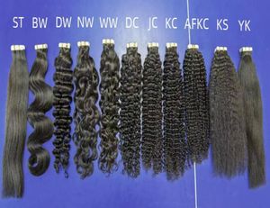 I Tip Human Hair Extensions Microlinks For Black Women Deep Curly Wave tape Hair 100Strands Lot5906082