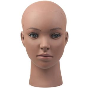 African Black Head PVC Mannequin Head Practice Training Model With Clamp for Wigs Hat Display1434769