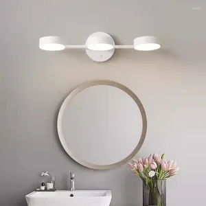 Duvar lambası Nordic LED ile anahtar aynası hafif banyo yatak odası vanity ev basit dekorasyon