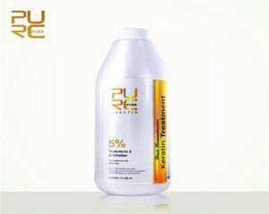 PURC 1000ml 5 formalina piastra per capelli brasiliana alla cheratina riparazione capelli danneggiati idratante antispaccatura pulizia profonda parrucchiere 5547769