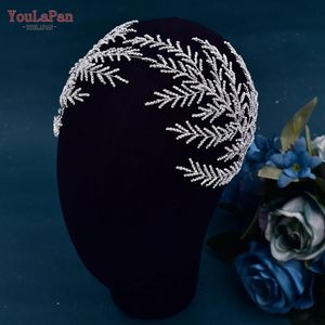 Youlapan HP493 Brudbandstrasshårsmycken för kvinnor Tiaras Crystal Wedding Crown Bride Headwear Hair Accessories 240102