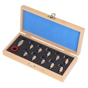 Kit di riparazione per orologi Strumento di avvolgimento in acciaio legato Set di avvolgitori a molla principale Kit di riparazione per orologi da polso in ottone Strumenti per orologiaio fai-da-te