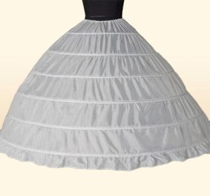 Ball Gown Large Petticoats New Arrival White 6hoops Bride Underskirt Formal Dress Crinoline Plus Size Wedding Accessories for Wom2894440