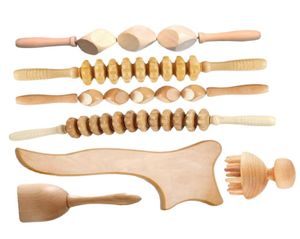 TCARE 7PCSSET WOODセラピーマッサージGUA SHA TOOLS MADEROTERAPIA COLOBMIANA LYMPHATIC DRAINAGE MASSAGERローラーセラピーカップ2205125300864